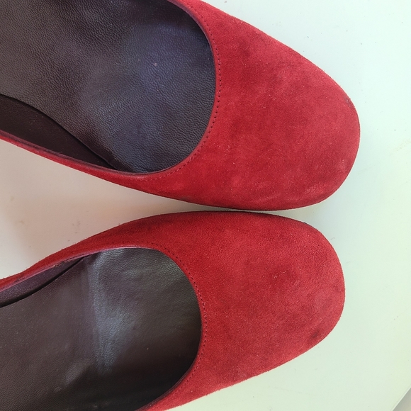 Stuart Weitzman 'Pearl Clarisa' Suede Ankle Strap Block Heel Pump FIXRUP 39 - Picture 7 of 9